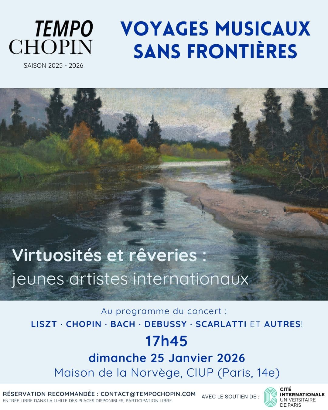 Voyages musicaux sans frontières - Virtuosités et rêveries : jeunes artistes internationaux