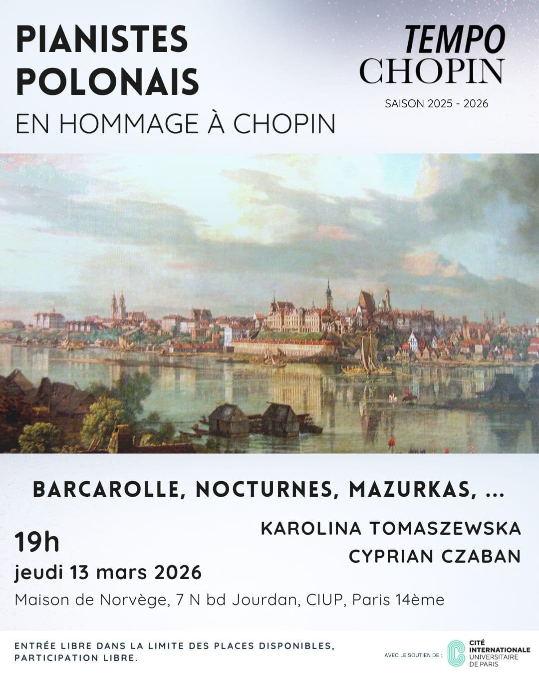 Récital de piano : Pianistes polonais en hommage à Chopin