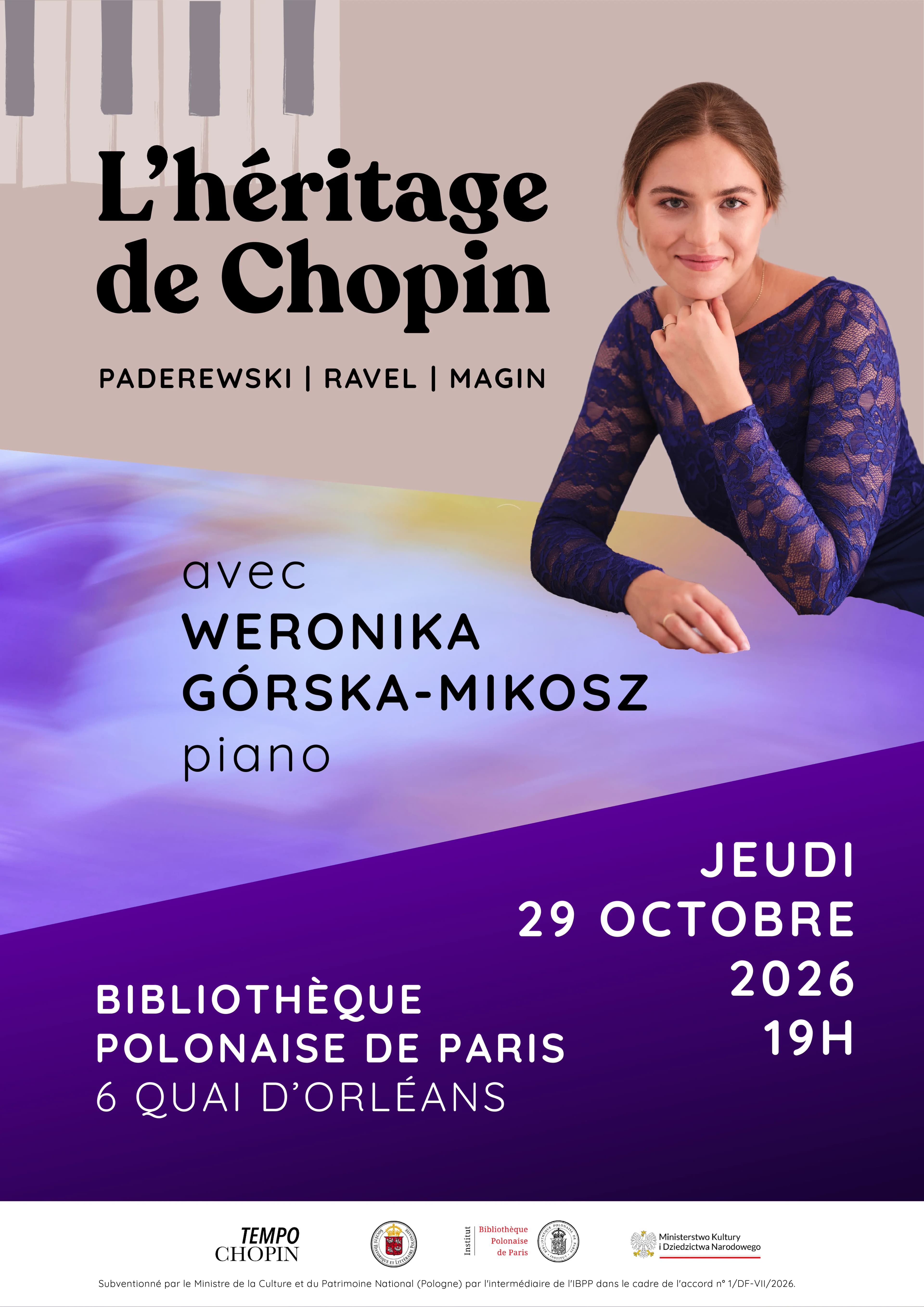 L'héritage de Chopin : Paderewski, Ravel et Magin