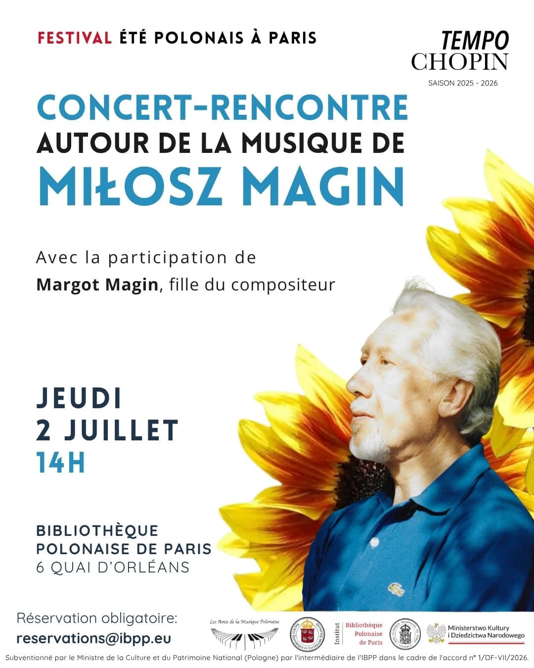 Concert-rencontre avec Margot Magin, fille de compositeur