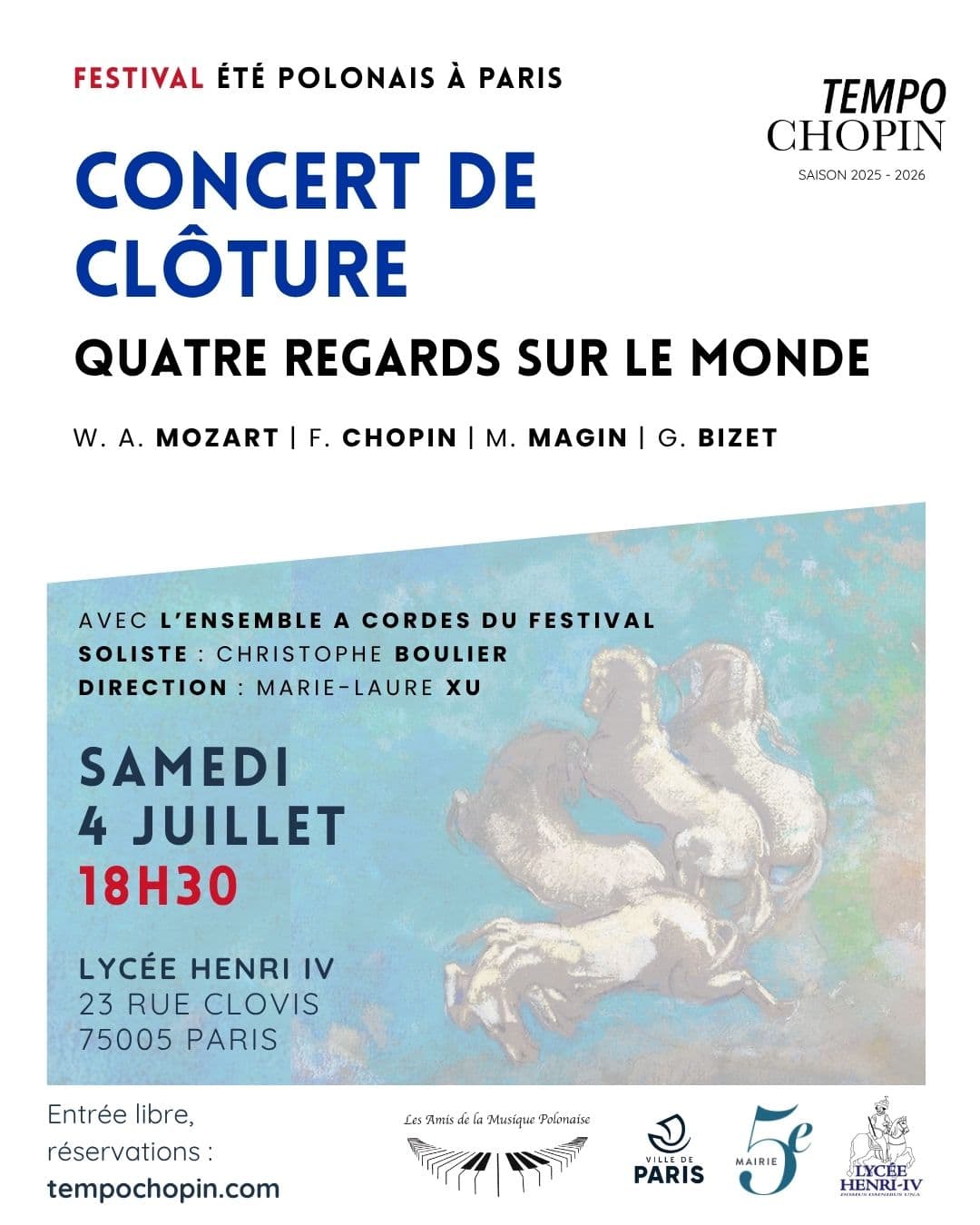 Concert de clôture avec orchestre à cordes
