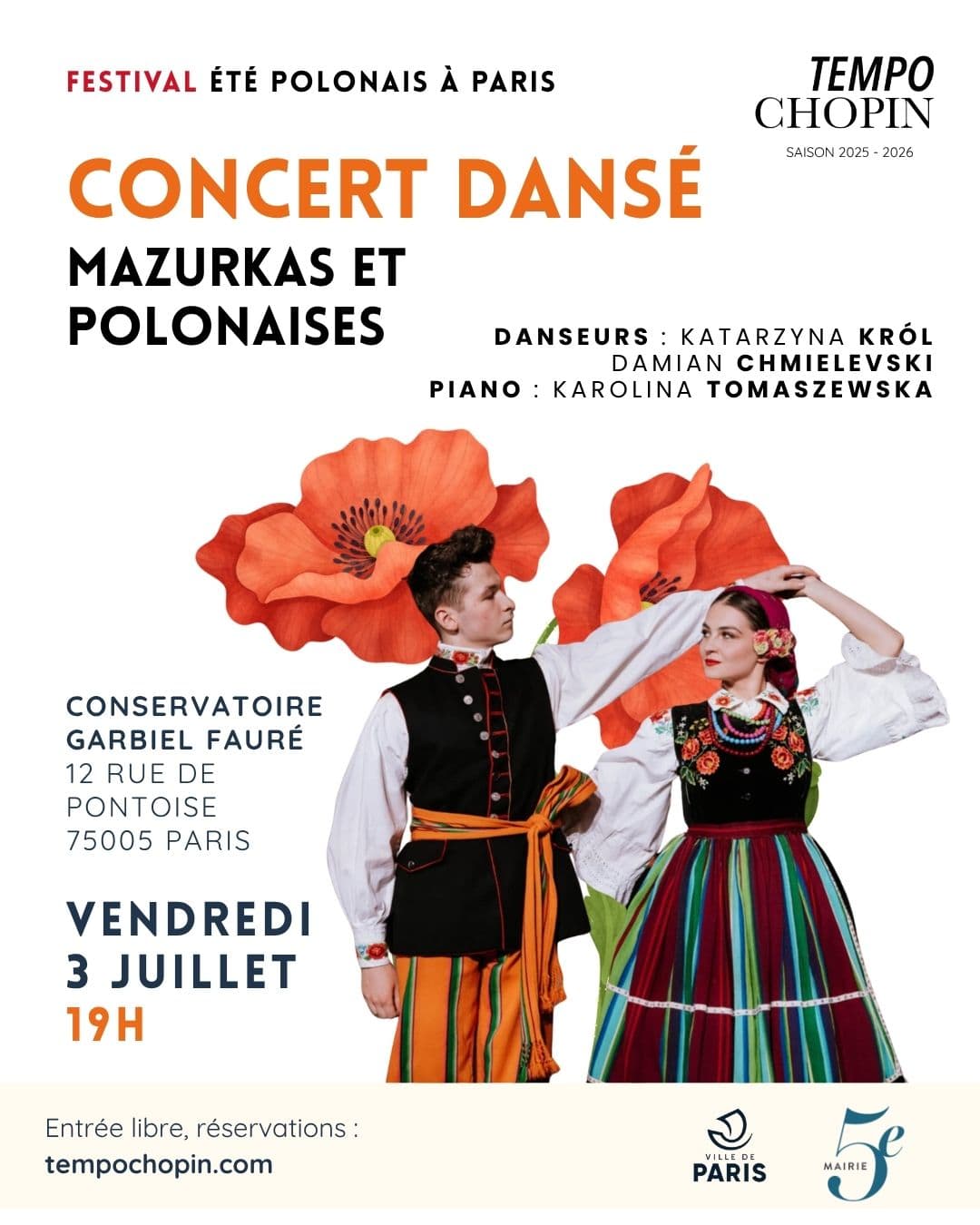 Concert dansé : mazurkas et polonaises